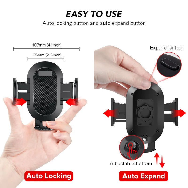 Car Phone Holder Smartphone Support in Car Cell Phone Holder Suction Cup Clip Stand Mobile Phone Holder Stand