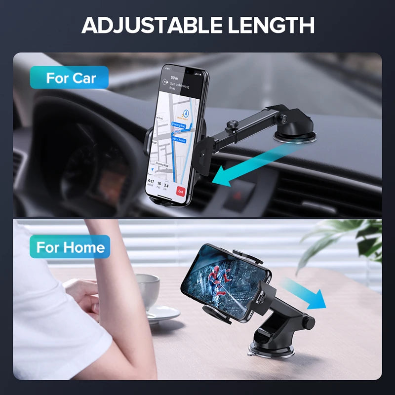 Car Phone Holder Smartphone Support in Car Cell Phone Holder Suction Cup Clip Stand Mobile Phone Holder Stand