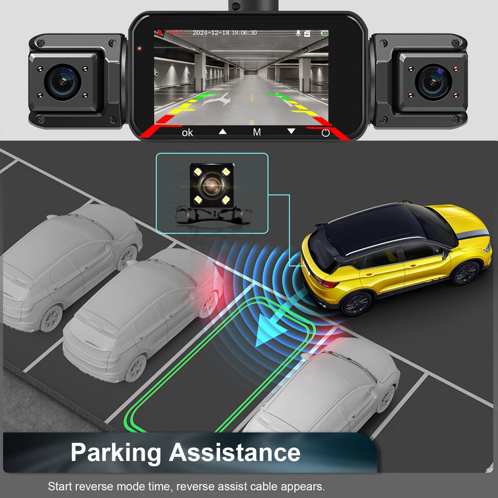 Dashcam for cars 4 Channel Black Box WiFi Driving Camera FHD 1080Hardwire kit car accessories