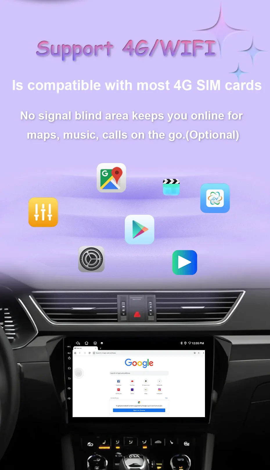 Android 16 Car Radio For Honda Pilot 2016- 2019 Viedo Player GPS Navigation Multimedia Autoradio Head Unit Bluetooth DSP QLED