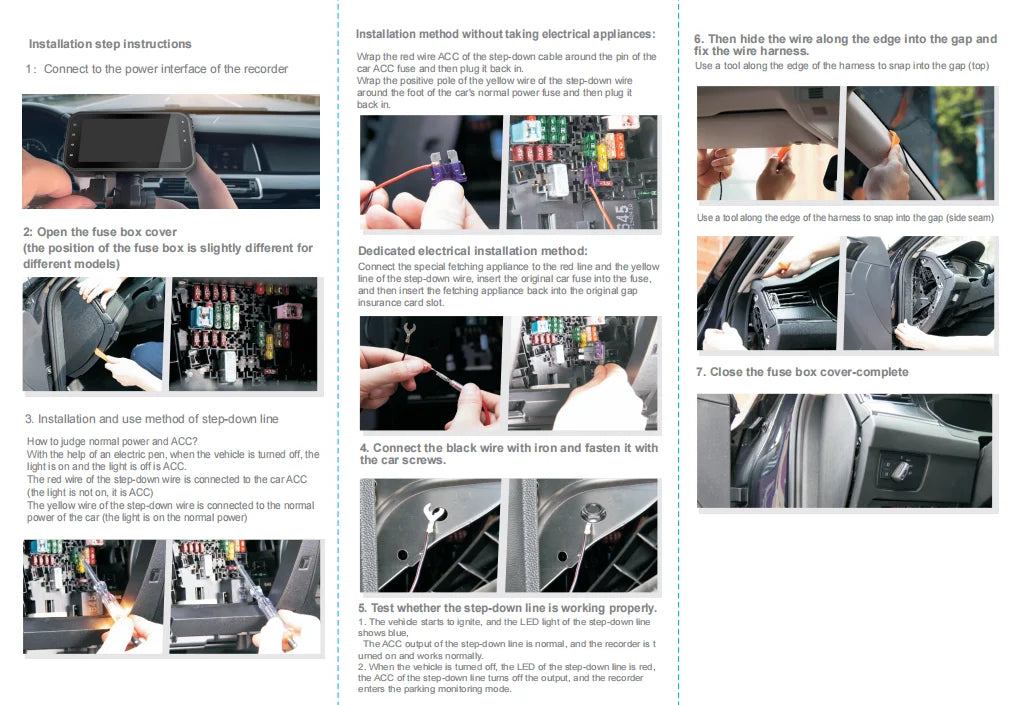 Dashcam for cars 4 Channel Black Box WiFi Driving Camera FHD 1080Hardwire kit car accessories