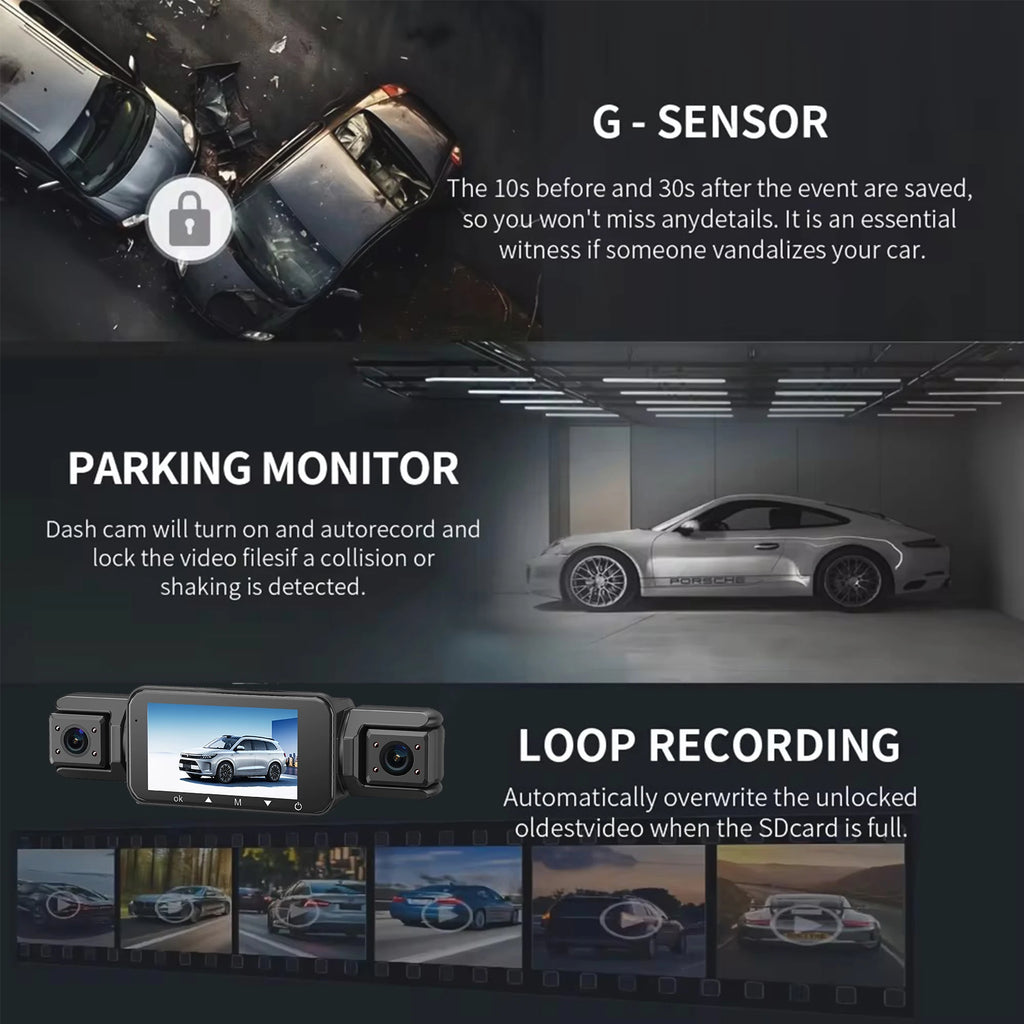 Dashcam for cars 4 Channel Black Box WiFi Driving Camera FHD 1080Hardwire kit car accessories