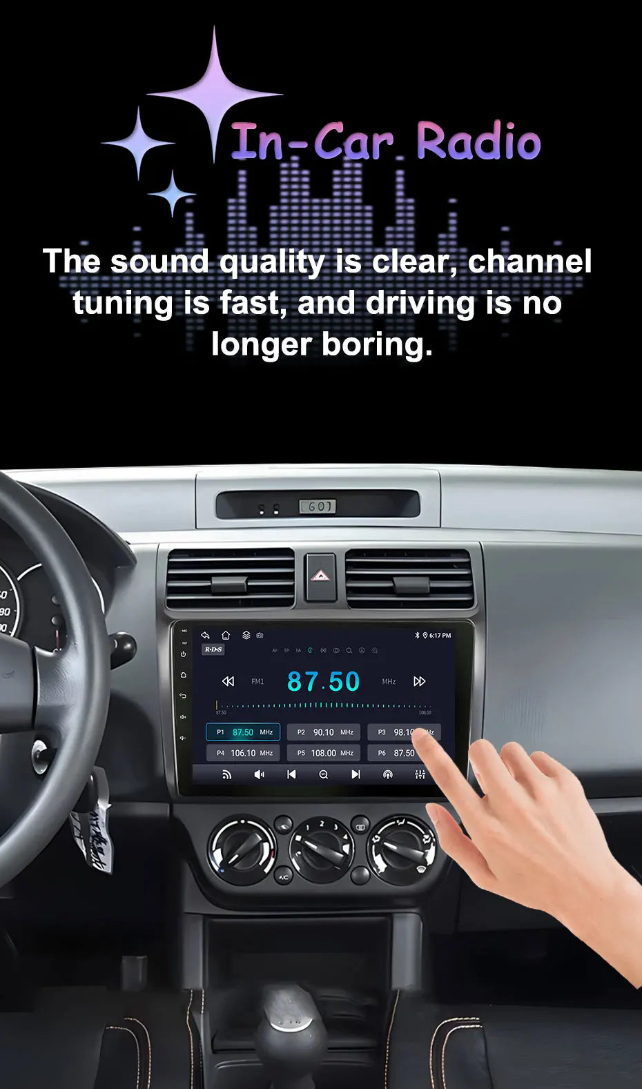 Android 16 Car Radio For Honda Pilot 2016- 2019 Viedo Player GPS Navigation Multimedia Autoradio Head Unit Bluetooth DSP QLED
