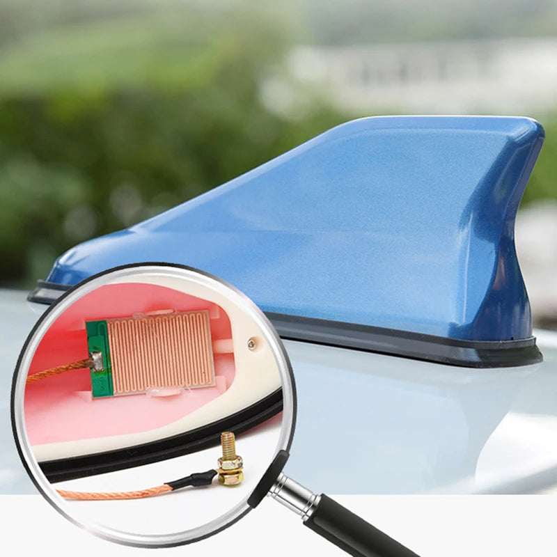 Car Shark Fin Antenna Auto Radio Signal Aerials Car Roof Antennas FM Signal Design Aerials Antenna for All Car Auto Accessories