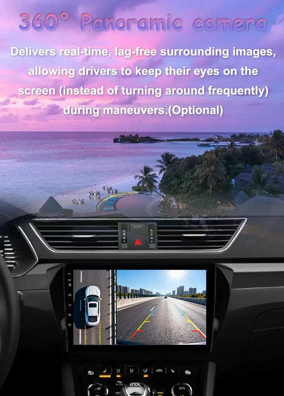 Android 16 Car Radio For Honda Pilot 2016- 2019 Viedo Player GPS Navigation Multimedia Autoradio Head Unit Bluetooth DSP QLED