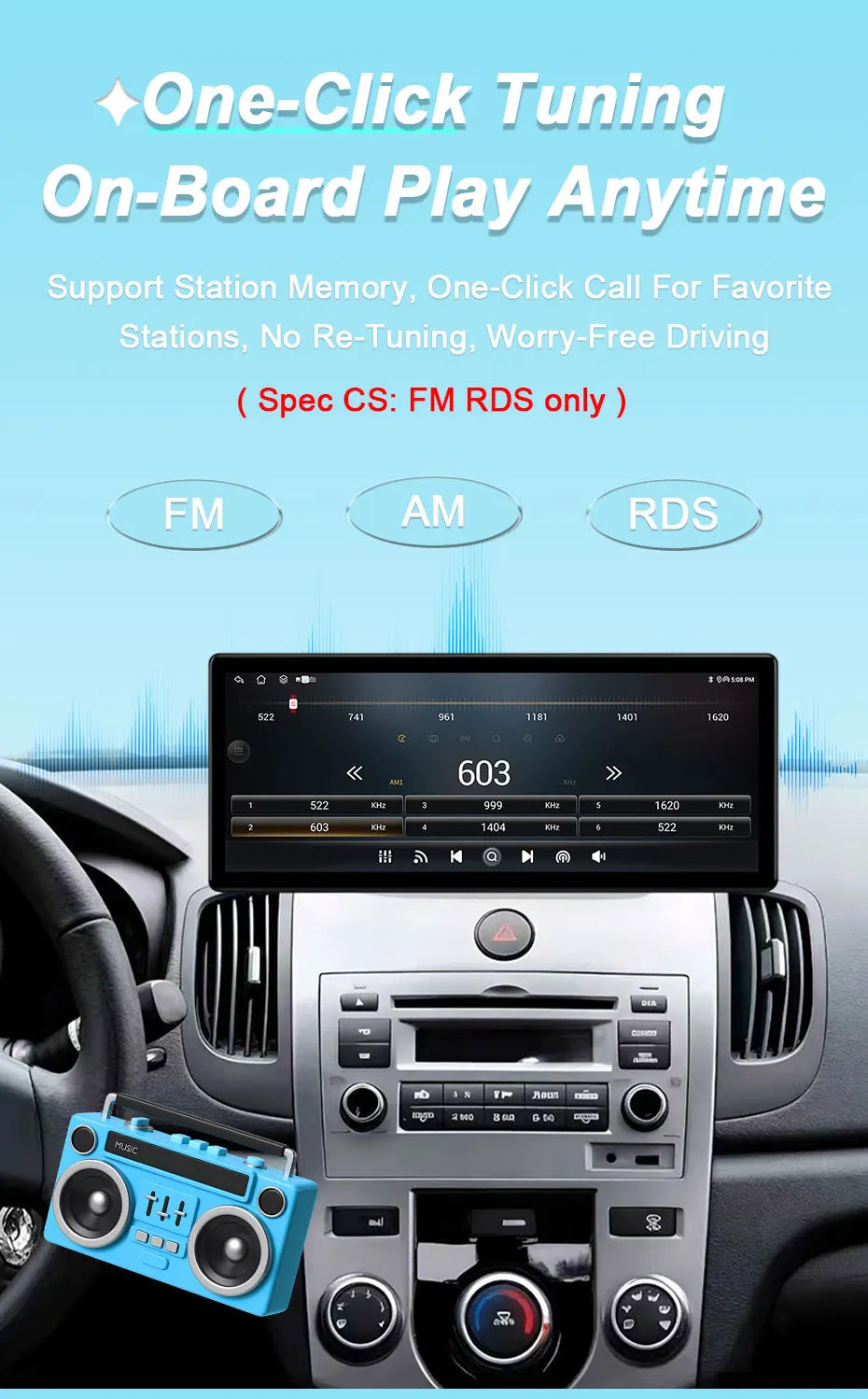 Android 16 12.3" Car Radio for Honda Accord 10 CV X 2018-2022 Wireless CarPlay GPS Bluetooth WiFi DSP IPS Touch Screen Autoradio