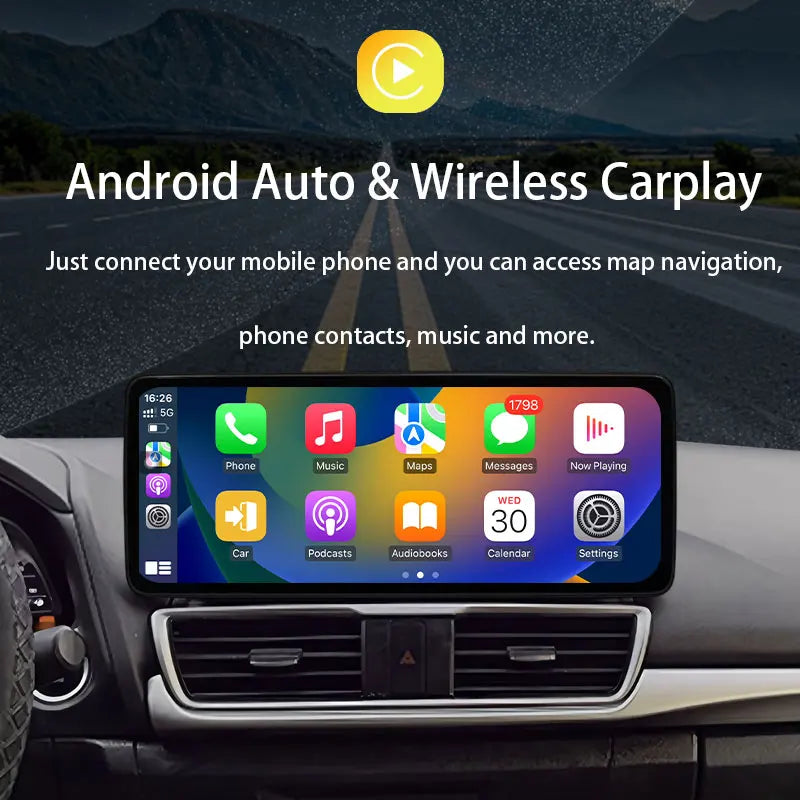 Android 15 Car Radio Multimedia Audio Video Player for Honda CRV 2007 - 2012 GPS Navigation Wireless CarPlay DSP Stereo BT WiFi
