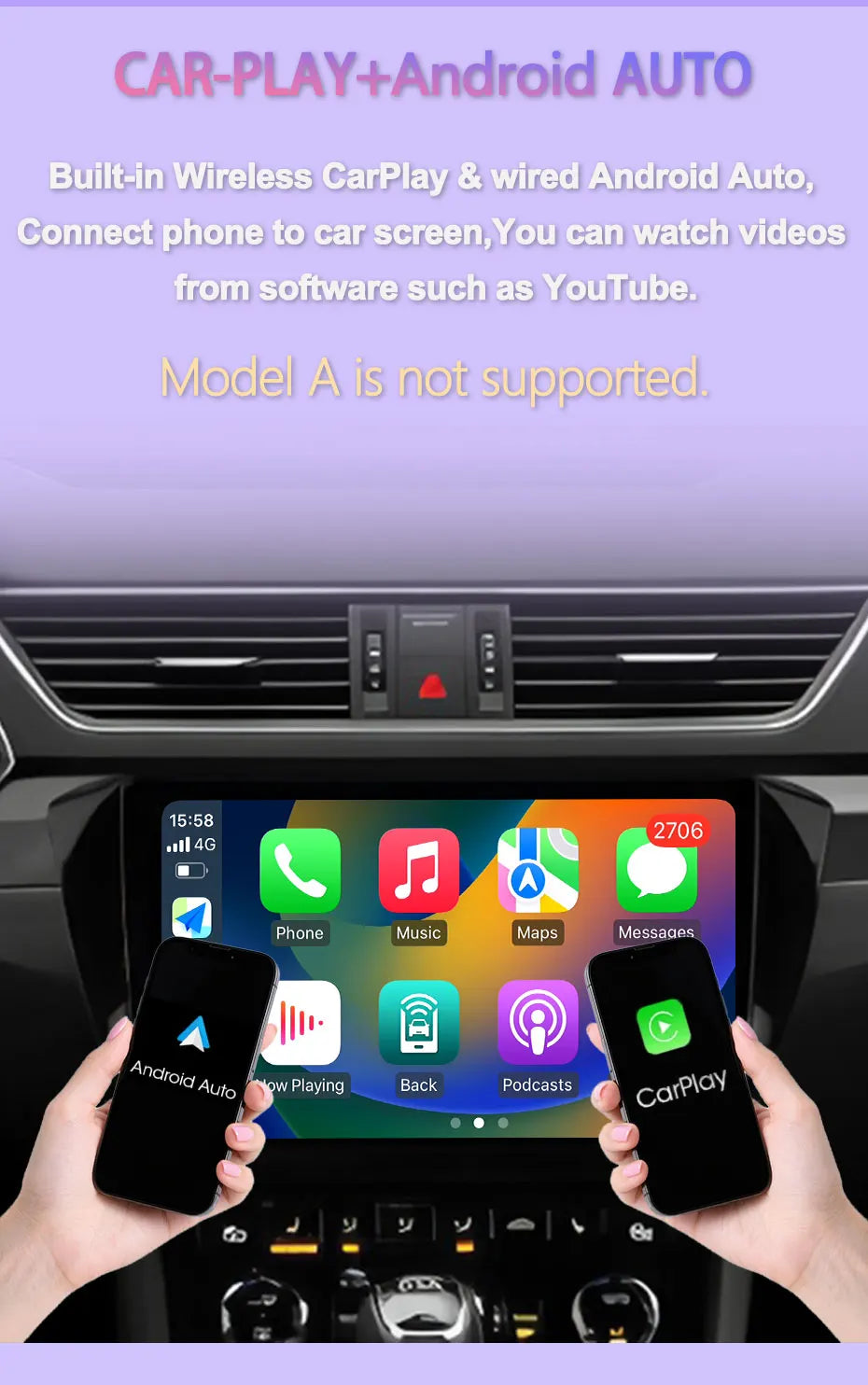 Android 16 Car Radio For Honda Pilot 2016- 2019 Viedo Player GPS Navigation Multimedia Autoradio Head Unit Bluetooth DSP QLED