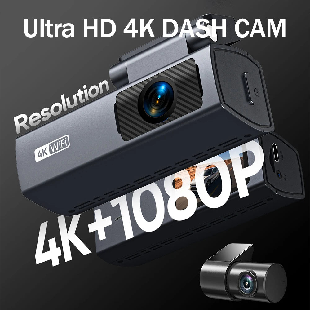 Dash Cam 4k  for Car Camera High-Recorder 24H Parking