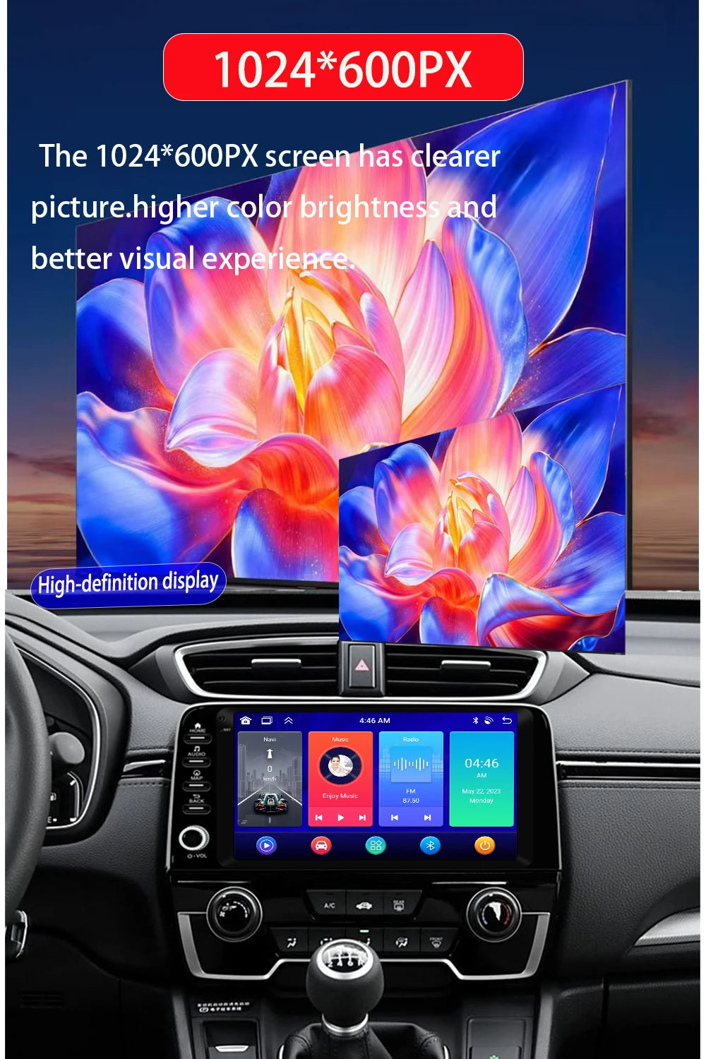 For Honda CRV CR-V(2017-2021)car player Car Radio Android 13 Wireless Carplay Multimedia Video Player GPS Navigation
