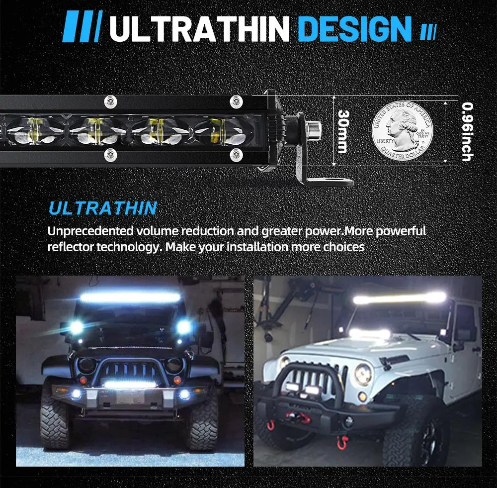 LED Light Bar 7" Spot Slim Off-Road 12V/24V