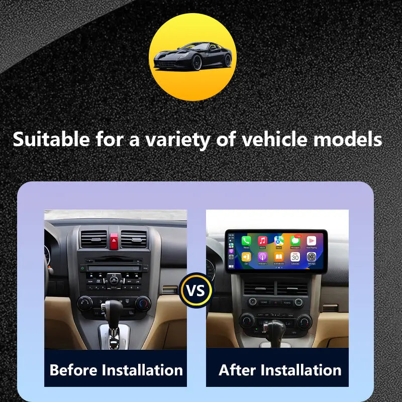 Android 15 Car Radio Multimedia Audio Video Player for Honda CRV 2007 - 2012 GPS Navigation Wireless CarPlay DSP Stereo BT WiFi