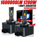 D3S D1S LED Headlights Canbus 1:1 HID D2S D4S D8S D1R D2R D3R D4R Auto Lamp 1600000LM 1200W Plug&Play Turbo LED Bulb For Car