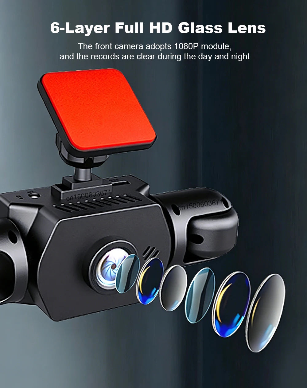 Dash Cam for Cars HD 24H Recording Car Camera Night Vision Video Recorder wide angle 4 Channel Car DVR Came for Front and Rear