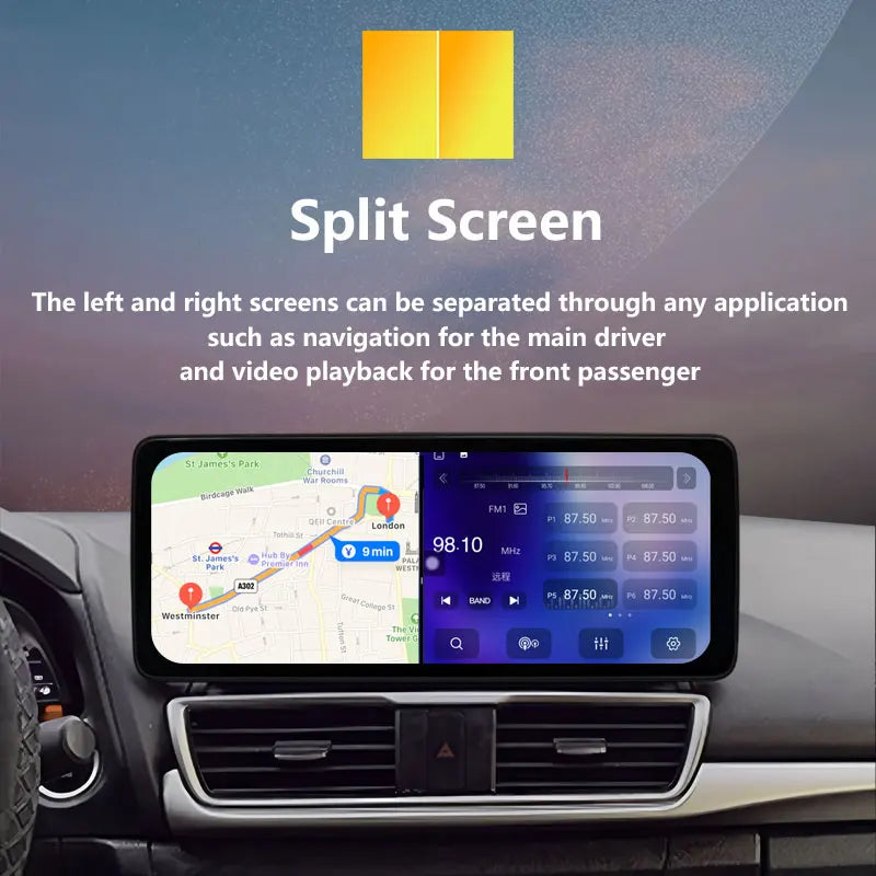 Android 15 Car Radio Multimedia Audio Video Player for Honda CRV 2007 - 2012 GPS Navigation Wireless CarPlay DSP Stereo BT WiFi