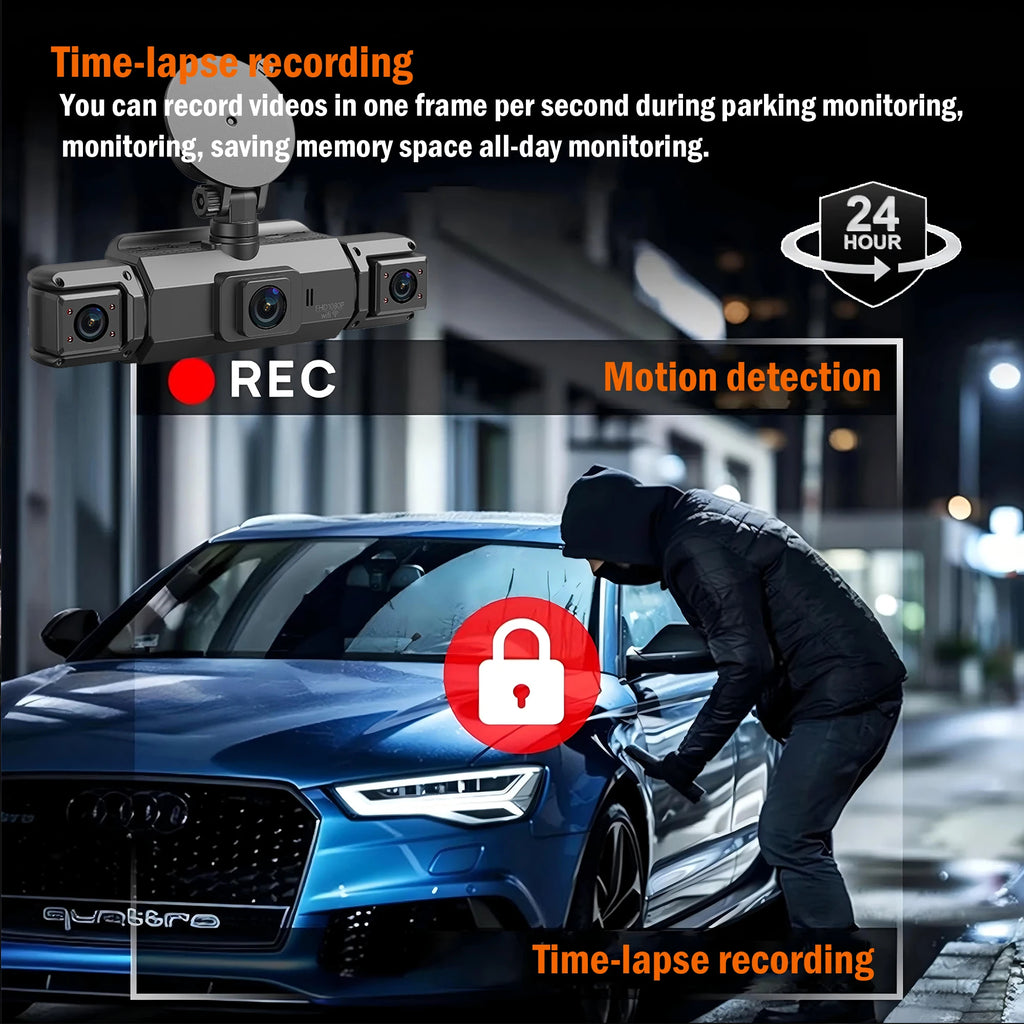 Dashcam for cars 4 Channel Black Box WiFi Driving Camera FHD 1080Hardwire kit car accessories