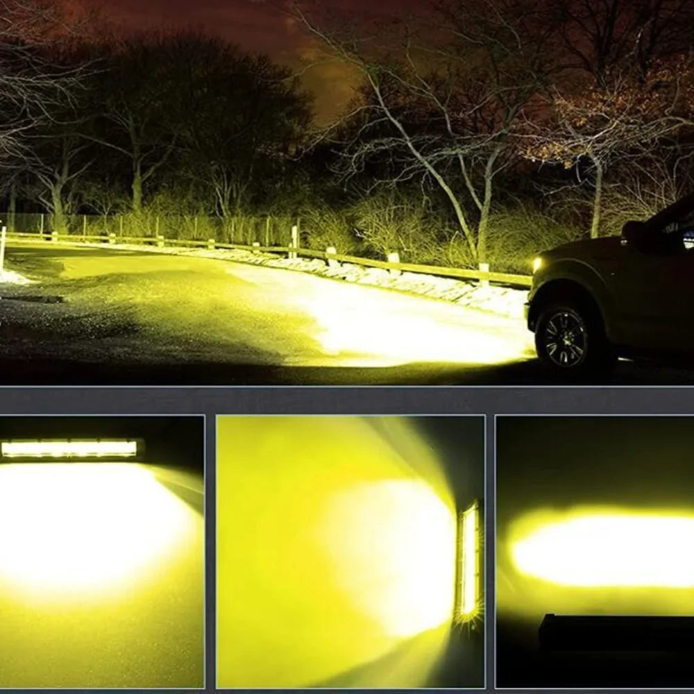 Super Bright LED Light Bar Offroad 8" 12V 24V Spotlight Barra LED Work Light for Lada Truck 4x4 SUV ATV Car Driving Fog Light