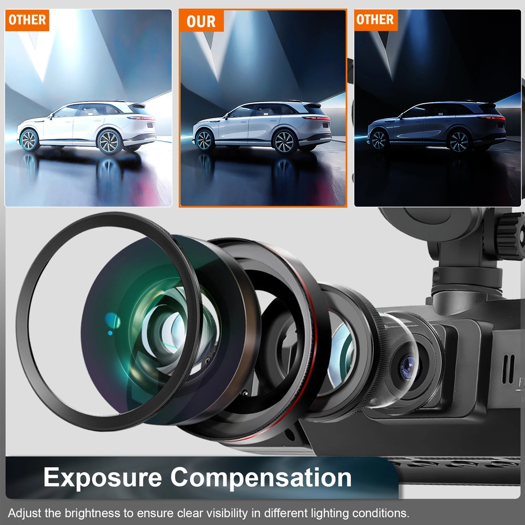 Dashcam for cars 4 Channel Black Box WiFi Driving Camera FHD 1080Hardwire kit car accessories