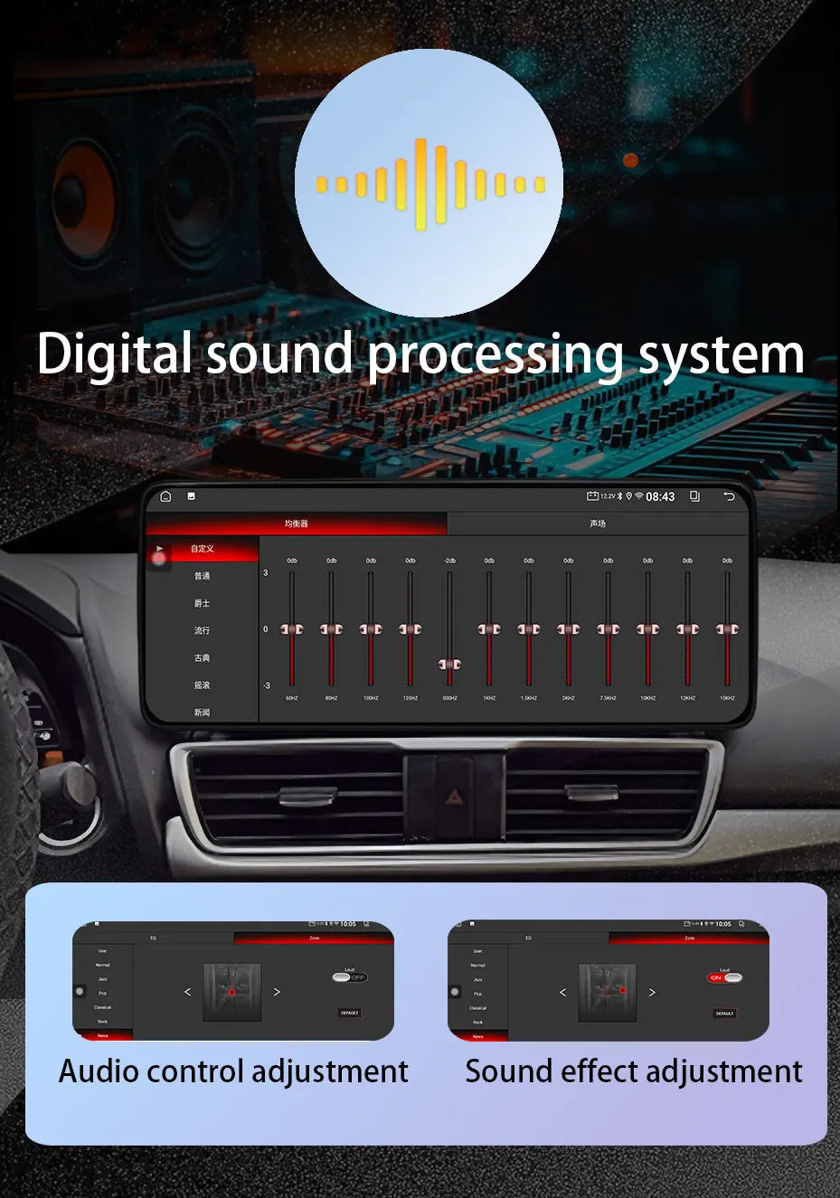 Android 15 Car Radio Multimedia Audio Video Player for Honda CRV 2007 - 2012 GPS Navigation Wireless CarPlay DSP Stereo BT WiFi