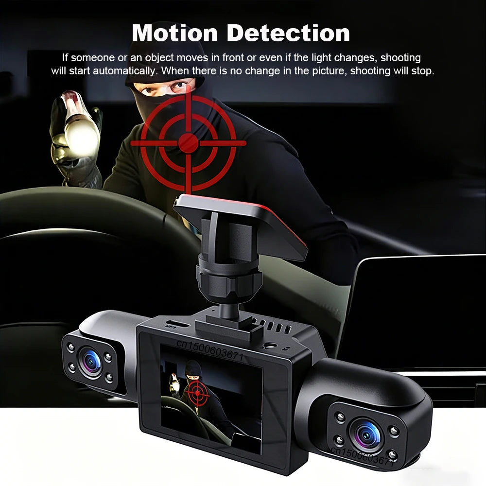 Dash Cam for Cars HD 24H Recording Car Camera Night Vision Video Recorder wide angle 4 Channel Car DVR Came for Front and Rear