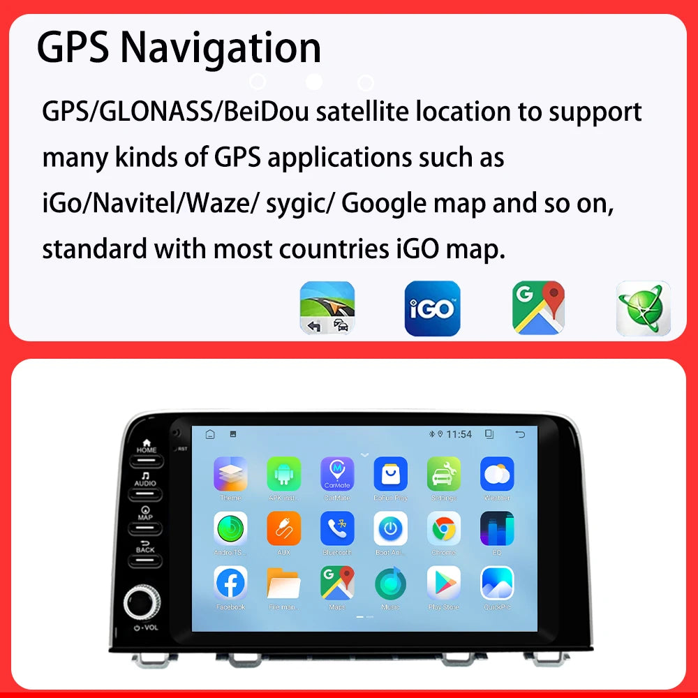 For Honda CRV CR-V(2017-2021)car player Car Radio Android 13 Wireless Carplay Multimedia Video Player GPS Navigation